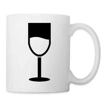 Weinglas - Tasse - Weiß - Rechts