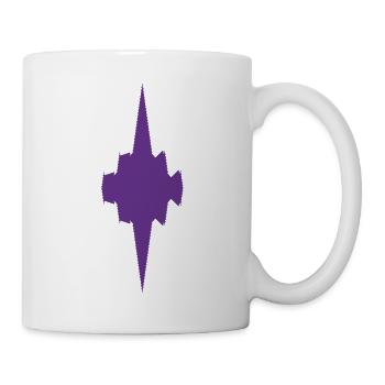 Violett Gothic Kreuzstern - Tasse - Weiß - Rechts