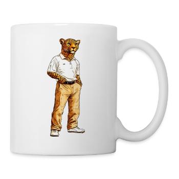Leoparden Fans - Tasse - Weiß - Rechts