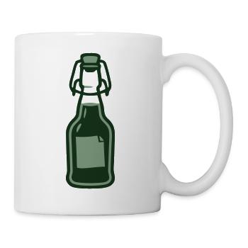 Ingwer Buegelflasche Saft Icon - Tasse - Weiß - Rechts