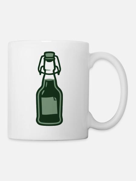 Ingwer Buegelflasche Saft Icon - Tasse - Weiß