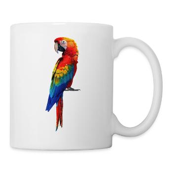 Papagei Ara - Tasse - Weiß - Rechts