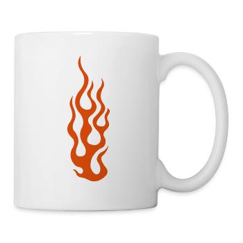 flames 3 - Mug blanc - blanc - Droite