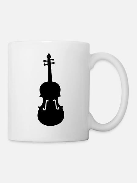 Bratsche - Tasse - Weiß