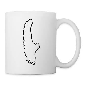 Ammersee Umriss - Tasse - Weiß - Rechts