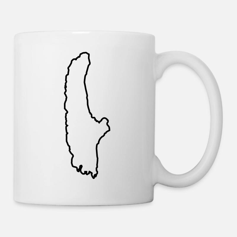 Ammersee Umriss - Tasse - Weiß