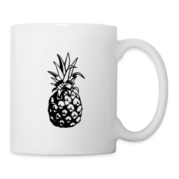 ananas - Tasse - Weiß - Rechts