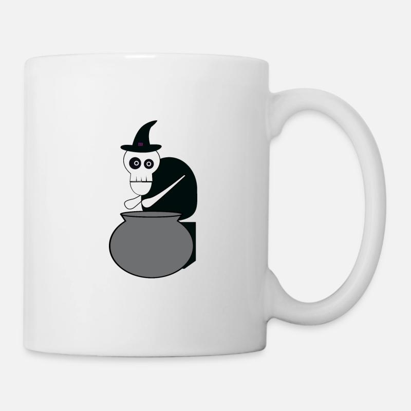 Tee shirt Idée Cadeau Chef Sorcière Halloween - Mug blanc - blanc
