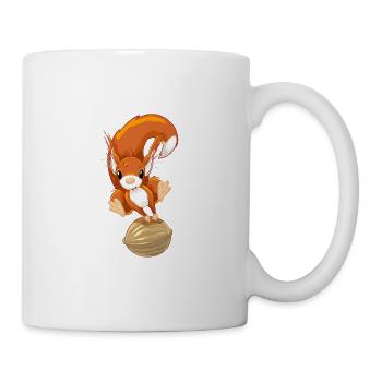 Eichhörnchen 3 - Tasse - Weiß - Rechts