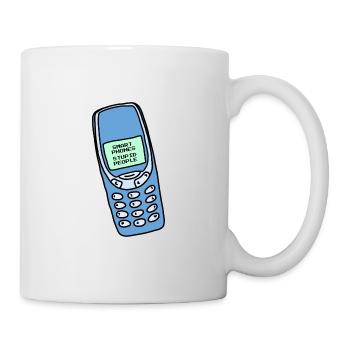 SMARTPHONES STUPID PEOPLE - Mug - white - Right