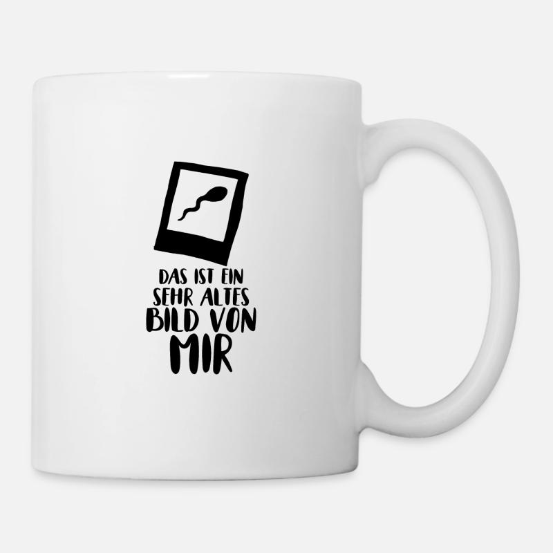 Sehr altes Bild - Tasse - Weiß