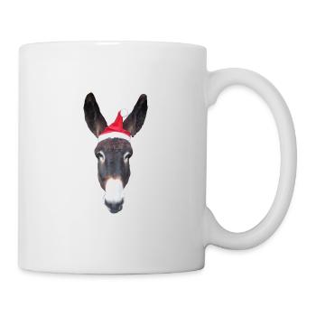 Esel Weihnachten - Tasse - Weiß - Rechts