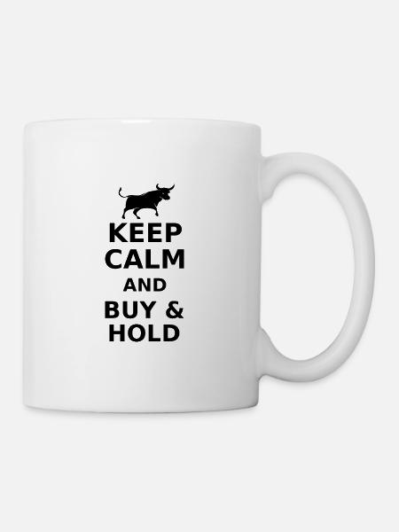 BUY & HOLD - Tasse - Weiß