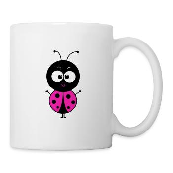 Marienkäfer - Tasse - Weiß - Rechts
