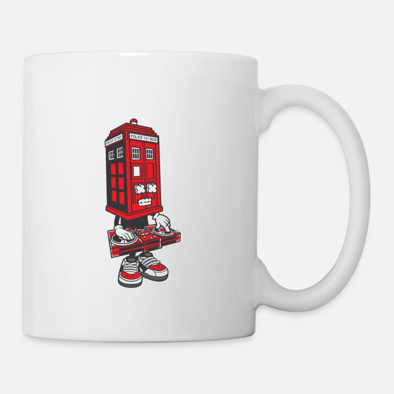 Police Box England DJ - Mug - white