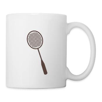 Raquette de badminton - Mug blanc - blanc - Droite