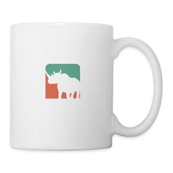 Extinction not funny. Animal rights activist Gesche - Mug - white - Right