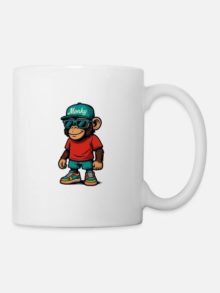 Monky Rock - Tasse - Weiß