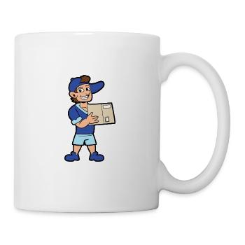 Paketbote Paketzusteller Spediteur Logistik Kurier - Tasse - Weiß - Rechts