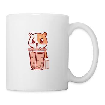 Hamster Boba Thai Milk Tea Bubble Tea Anime Kawaii - Mug - white - Right