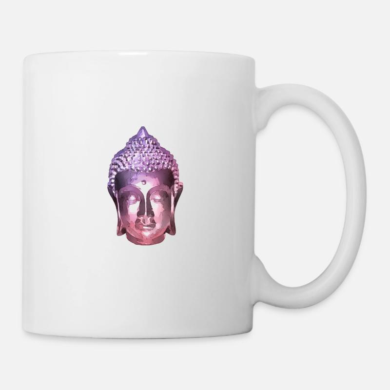Buddha Mosaik - Tasse - Weiß