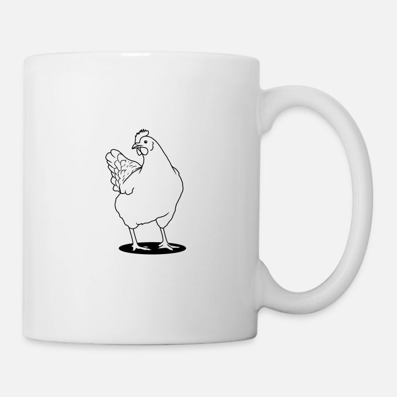 Huhn - Tasse - Weiß
