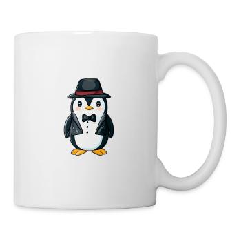 Süßer Pinguin Agent - Tasse - Weiß - Rechts