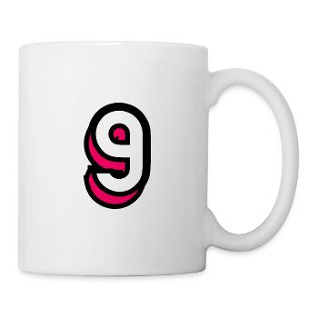 9. 9 ANS. 9e ANNIVERSAIRE. ANNIVERSAIRE 9 ANS - Mug blanc - blanc - Droite
