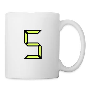 5 JAHRE. 5-JÄHRIGES JUBILÄUM. GEBURTSTAG 5 JAHRE. 5 - Tasse - Weiß - Rechts