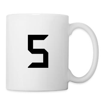 5 JAHRE. 5-JÄHRIGES JUBILÄUM. GEBURTSTAG 5 JAHRE. 5 - Tasse - Weiß - Rechts