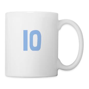 10. 10 YEARS. 10th ANNIVERSARY. 10 YEAR ANNIVERSARY. - Mug - white - Right