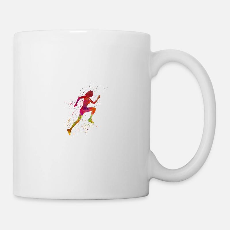 Running Jogging Spruch Ich Laufe - Tasse - Weiß