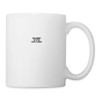 Funny Gin Fan Cocktails Anti Workout Exercise Gym - Mug - white - Right