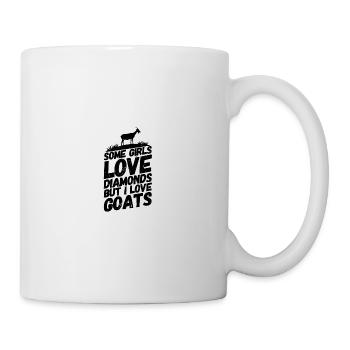 Goat billy goat saying jewelry - Mug - white - Right