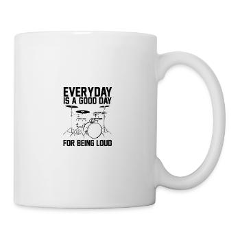 Schlagzeug - Tasse - Weiß - Rechts