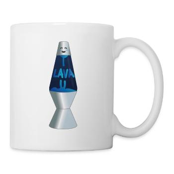 Lampe à lave vintage | romantique Idée de saint-valentin - Mug blanc - blanc - Droite