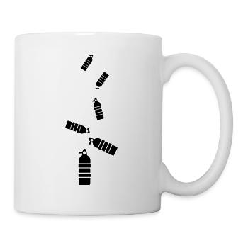 Sauerstoff Tauchen symbol - Tasse - Weiß - Rechts