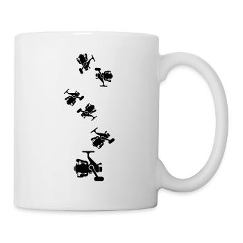 Fishing reel symbol icon - Mug - white - Right
