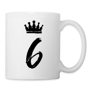 6 Couronne numérique - Mug blanc - blanc - Droite
