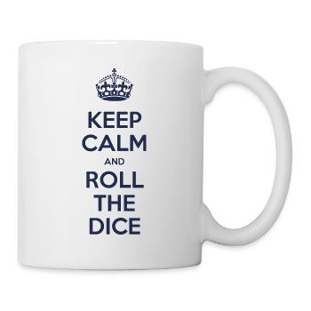 Keep calm and roll the dice - Mug blanc - blanc - Droite