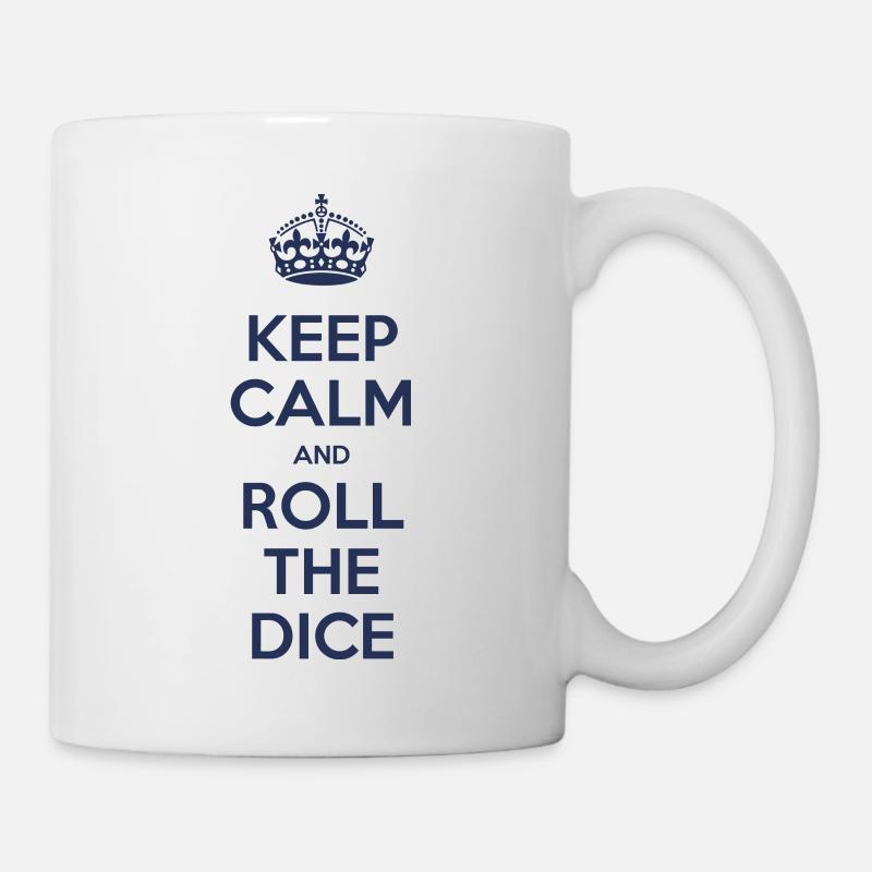 Keep calm and roll the dice - Mug blanc - blanc
