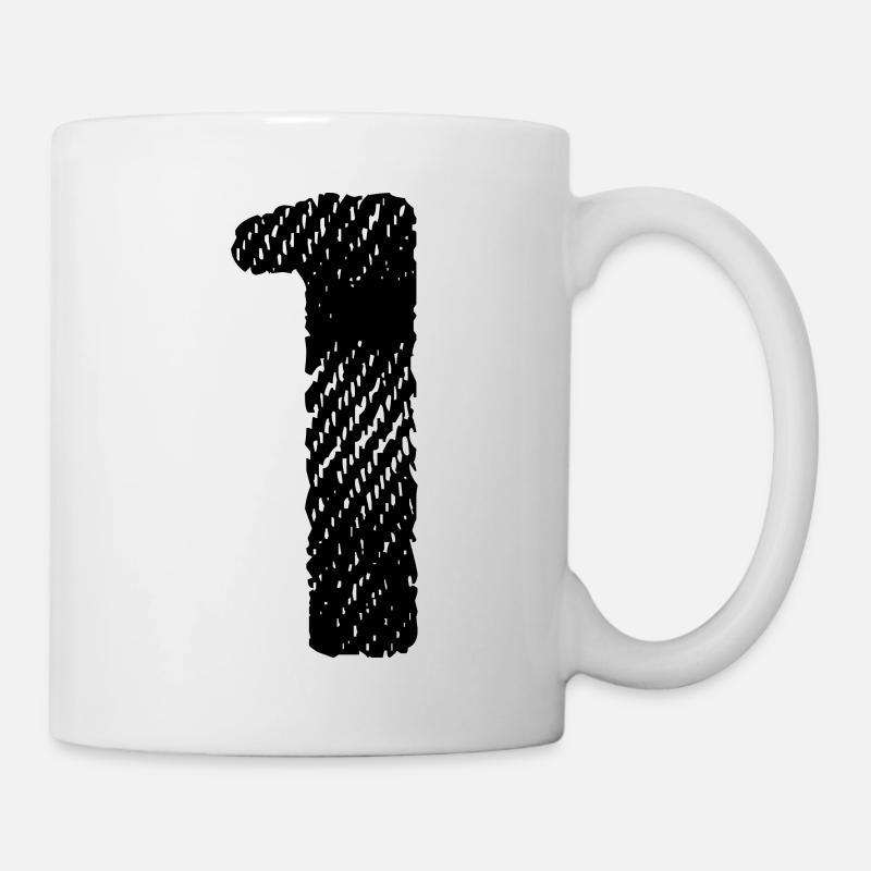1 number jersey - Mug - white
