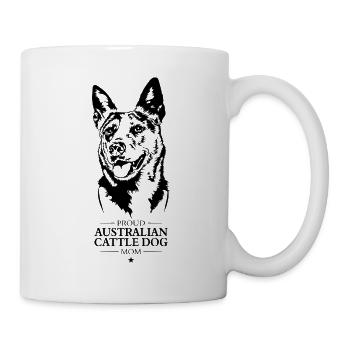 Australien Bovins Chien Maman Chien Chiens de troupeau Wilsigns - Mug blanc - blanc - Droite