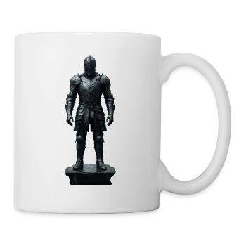 Dark Knight Armor Krieger-Silhouette - Tasse - Weiß - Rechts