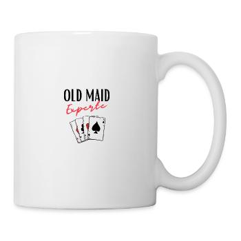 Vieille femme de ménage experte - Mug blanc - blanc - Droite