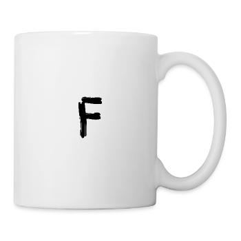 Peinture de la lettre F - Mug blanc - blanc - Droite
