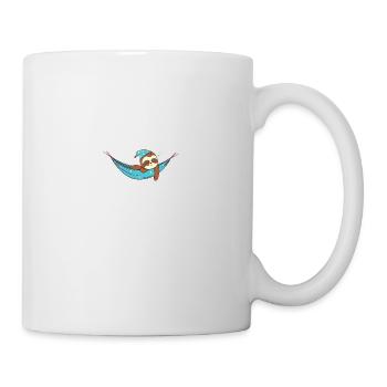 Sleeping Sloth Cute Cute Sloth Gift Idea - Mug - white - Right