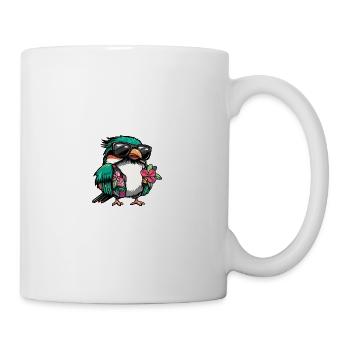 Kolibri Vogel Cool Sommer - Tasse - Weiß - Rechts