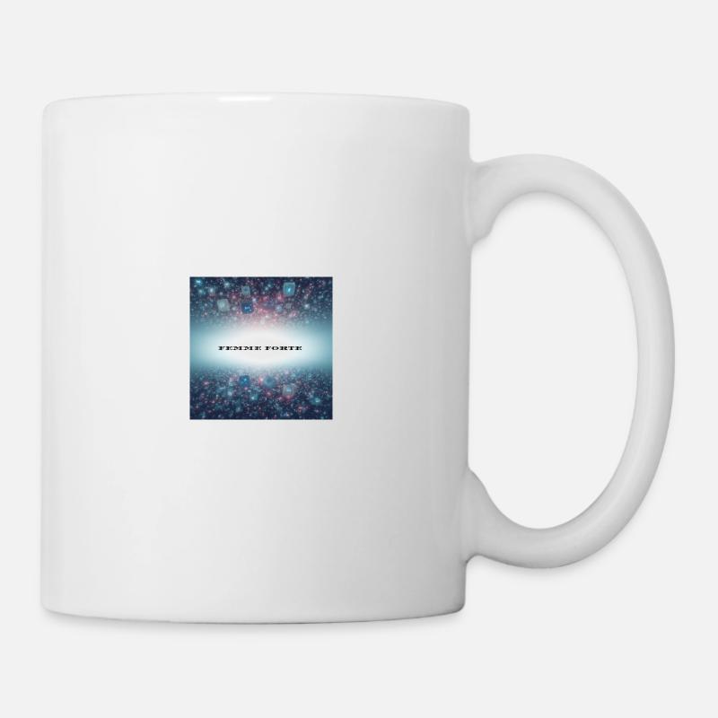Femme Forte Puissance Numérique - Mug blanc - blanc
