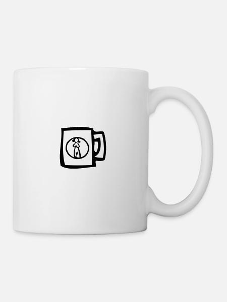 Cup, cap with woman on it - Mug - white